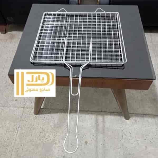توری کباب پز بزرگ آبکاری شده